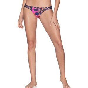 Maaji Bikini Bottom Womens S Reversible Sublime Swimsuit Pink Hibiscus NWT
